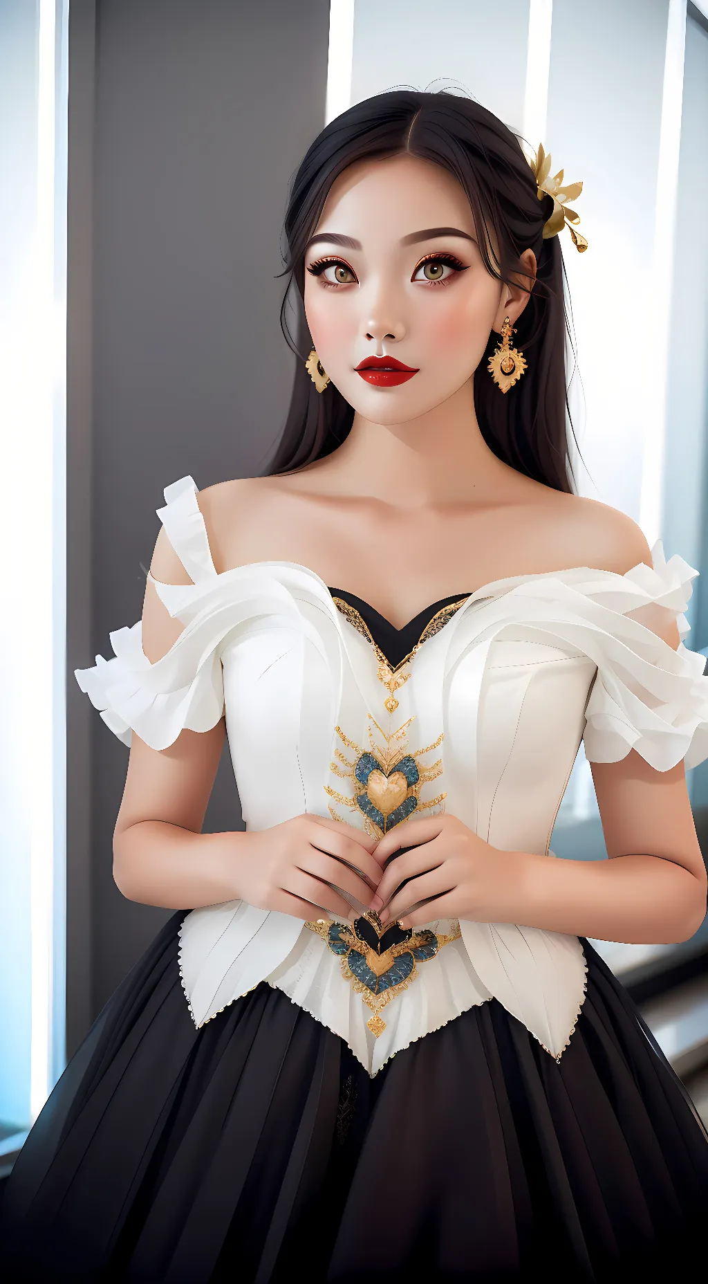 ai character: Rose background