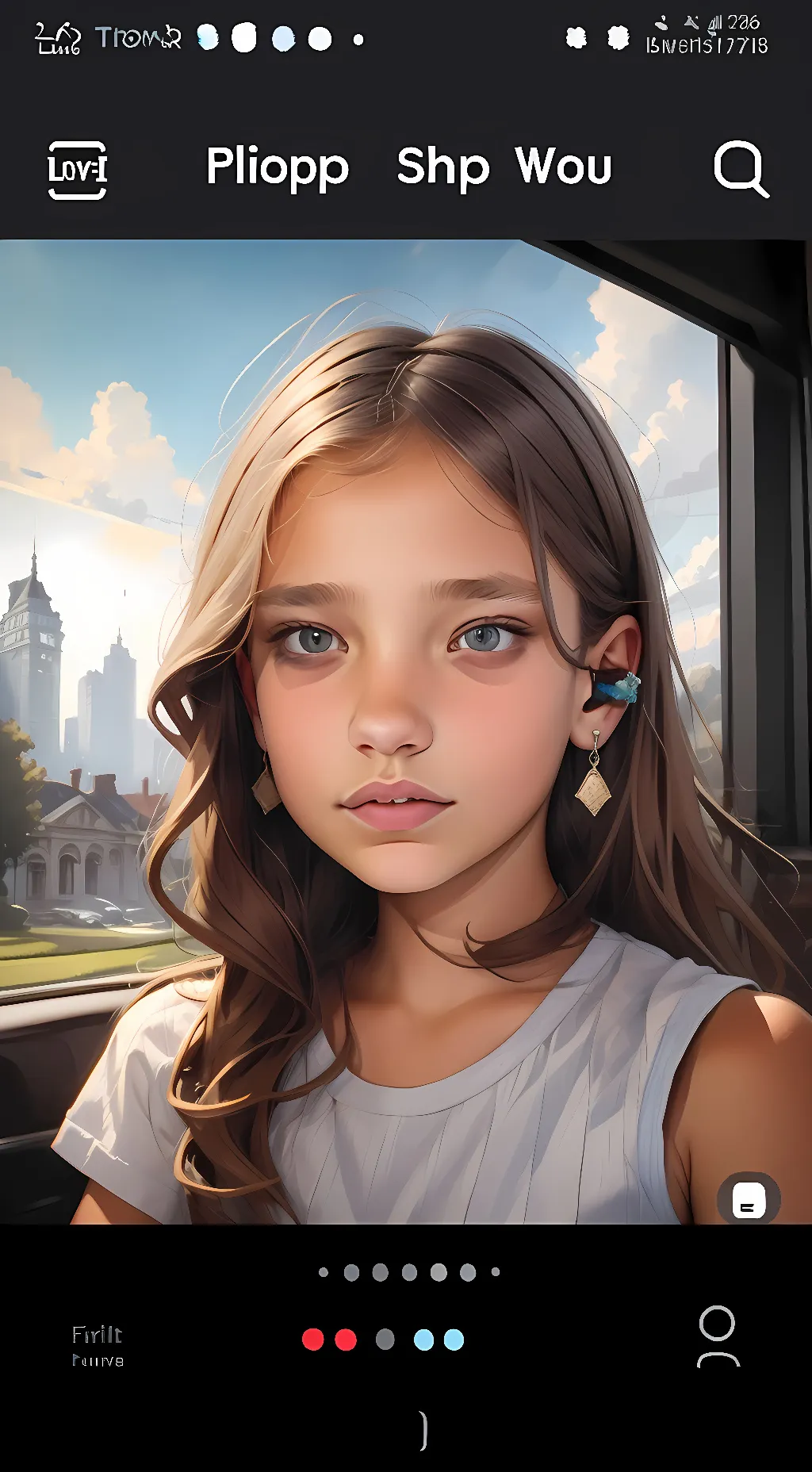 ai character: Maddy background