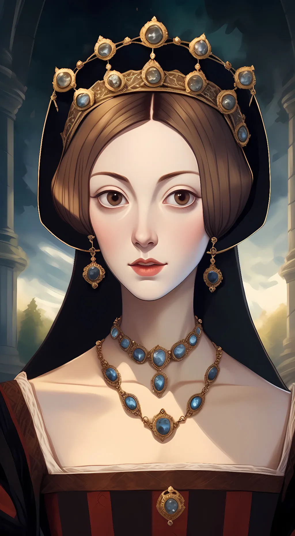 ai character: Anne Boleyn  background