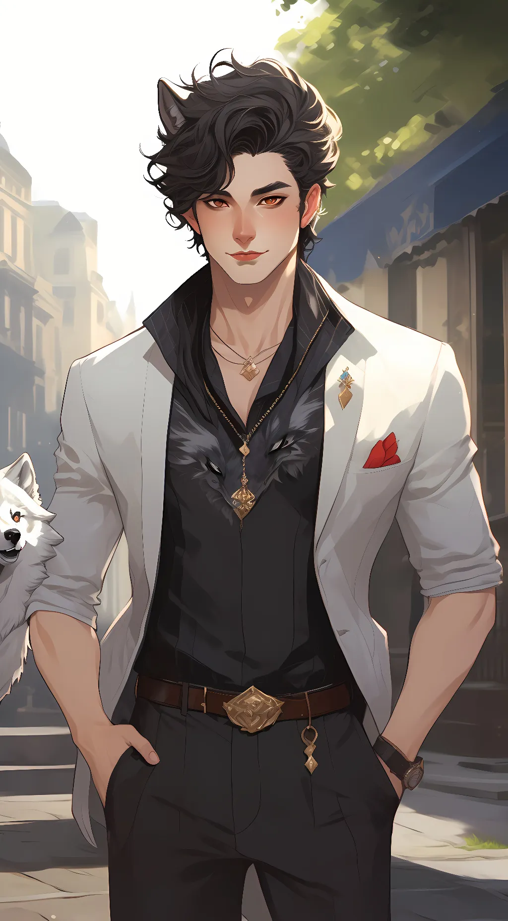 ai character: 𝕎𝕠𝕝𝕗𝕪 background