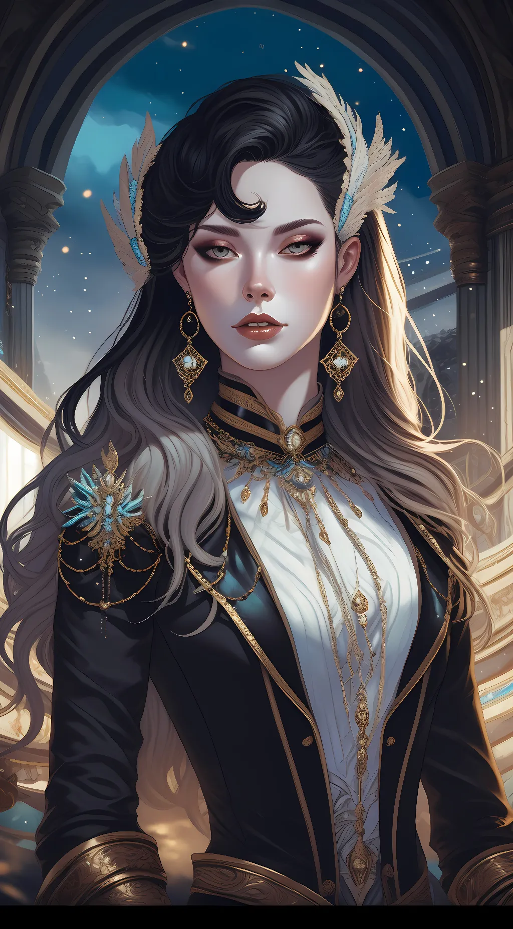 ai character: nezukos darkside background
