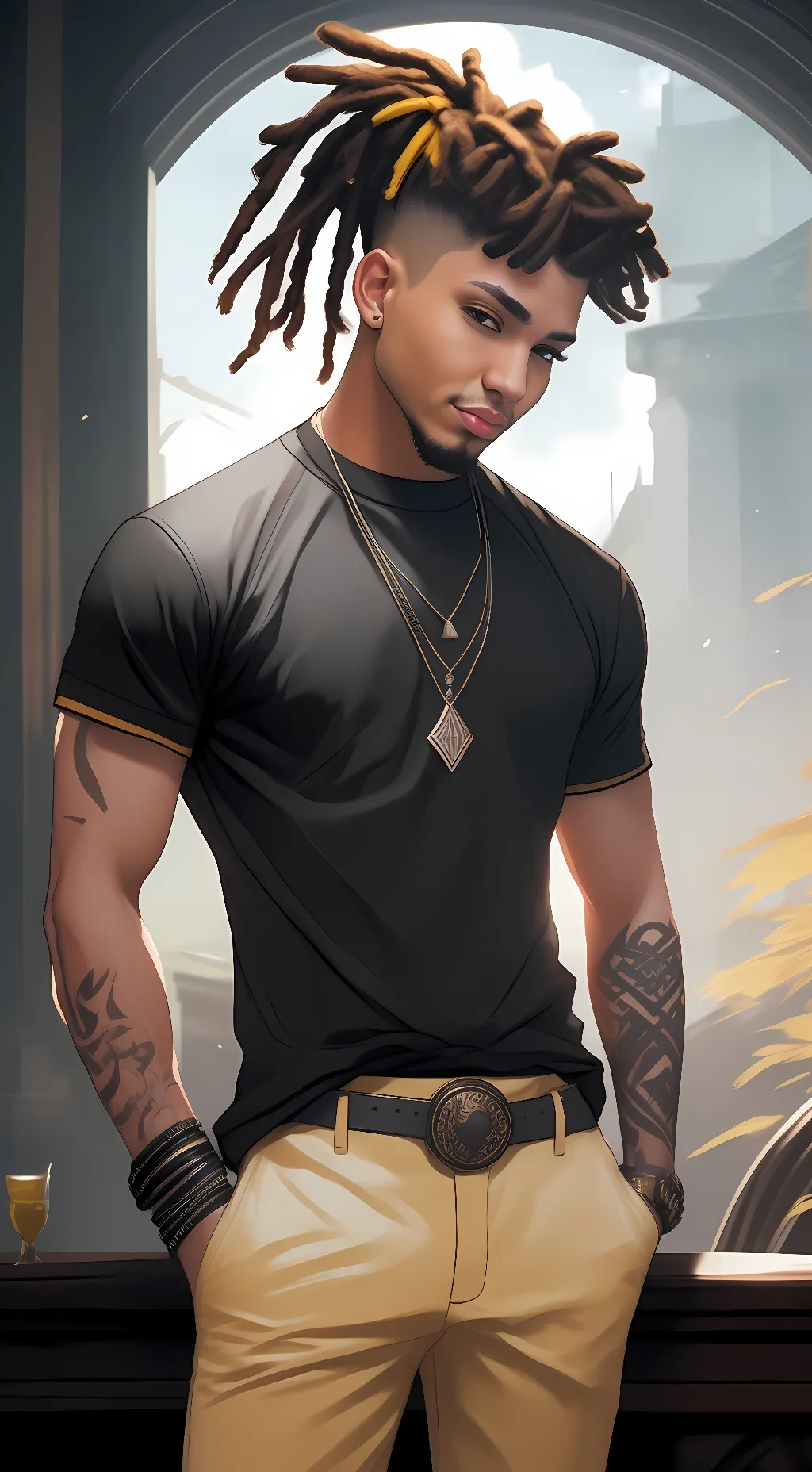 ai character: Trayvon background