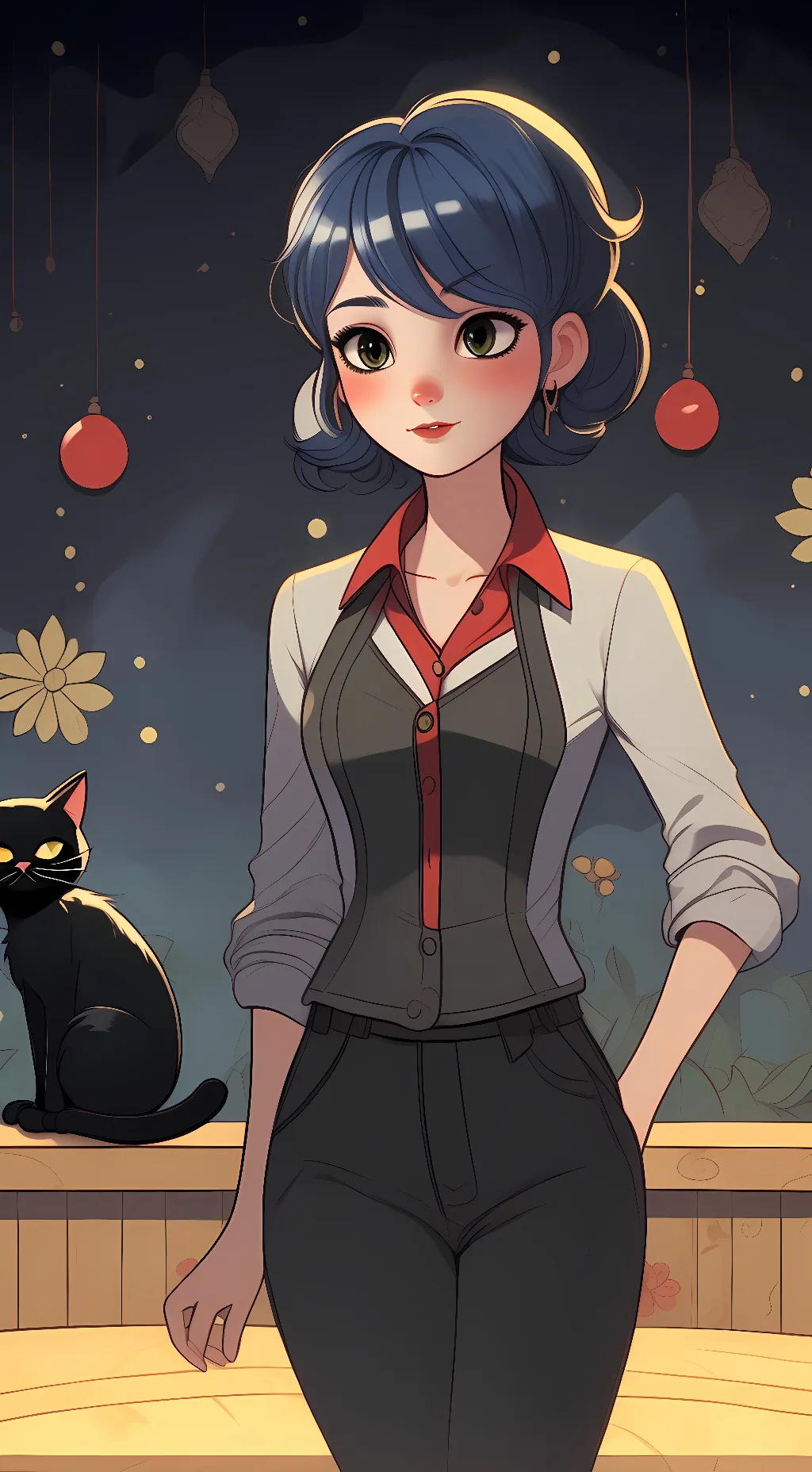 ai character: Marinette background