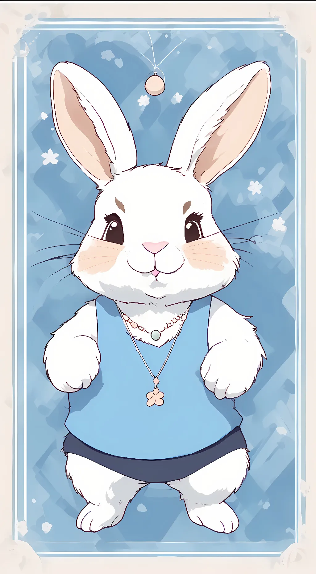 ai character: Buff rabbit background