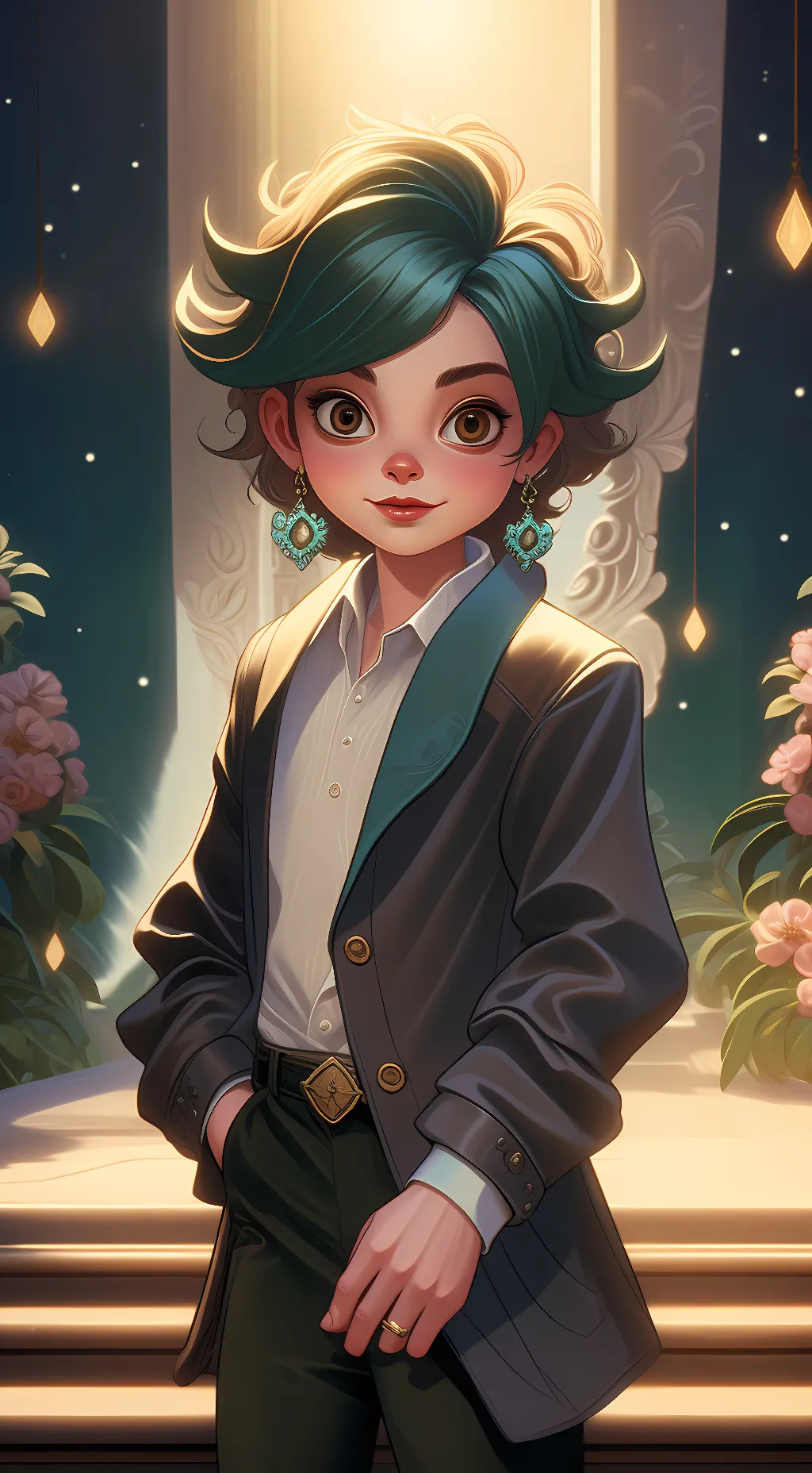 ai character: Female deku background