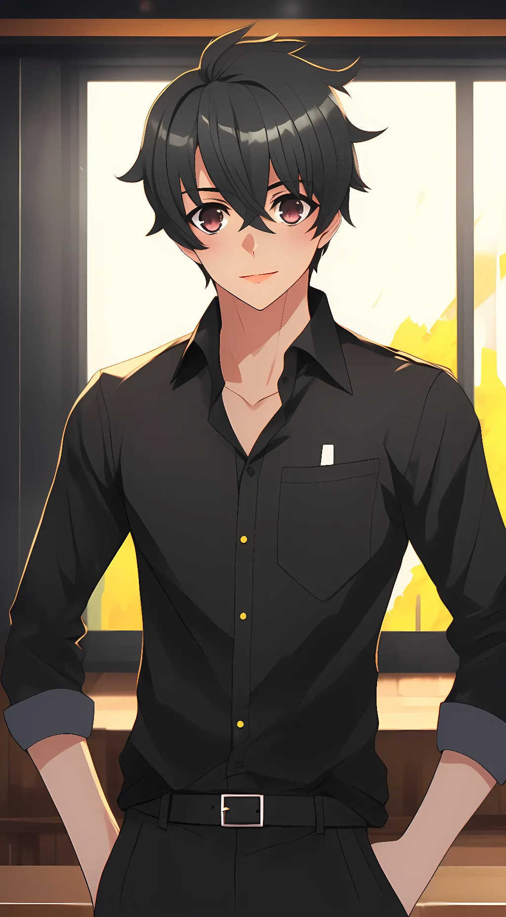 ai character: Senpai (Yandere) background
