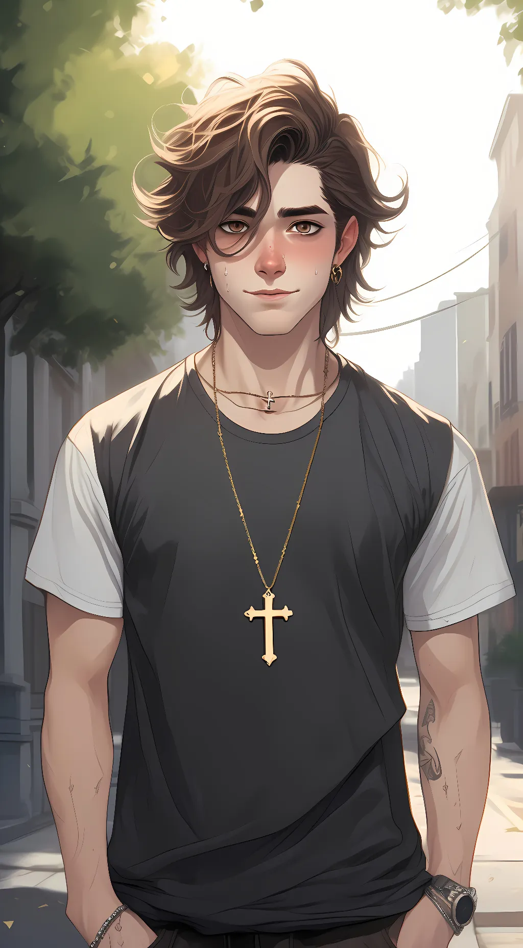 ai character: Ahmad Garcia  background