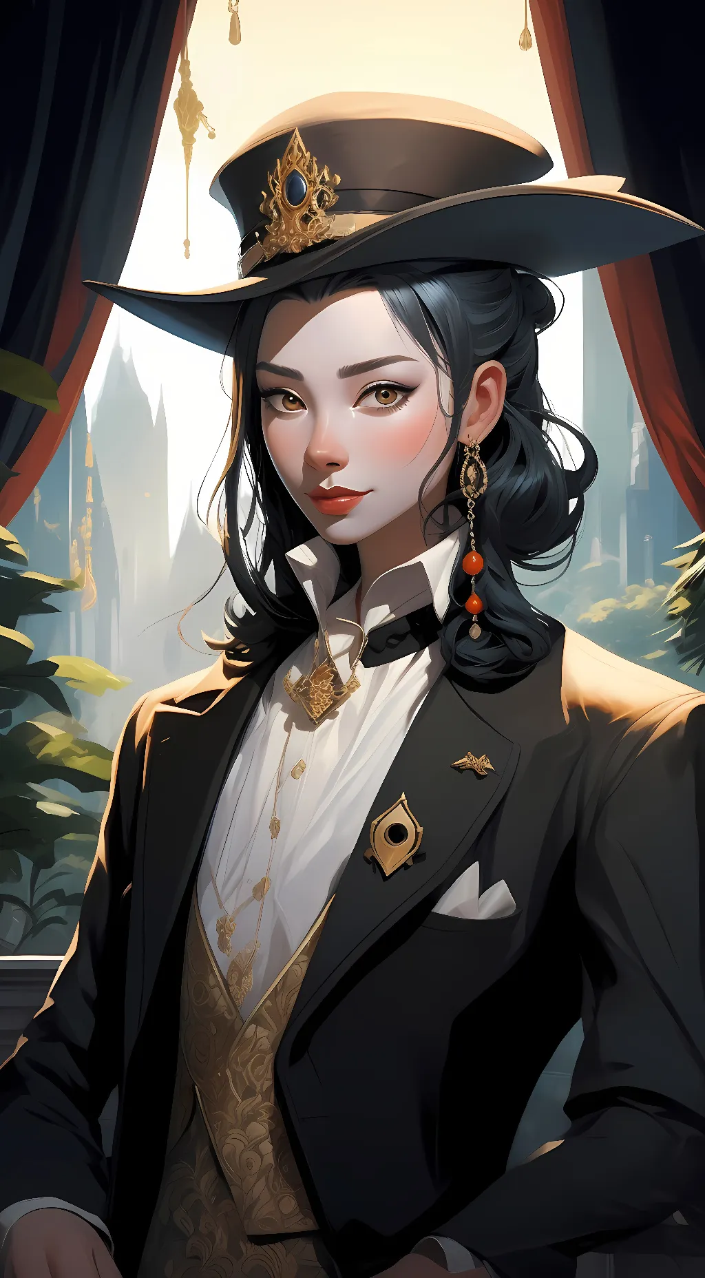 ai character: Scarlet  background