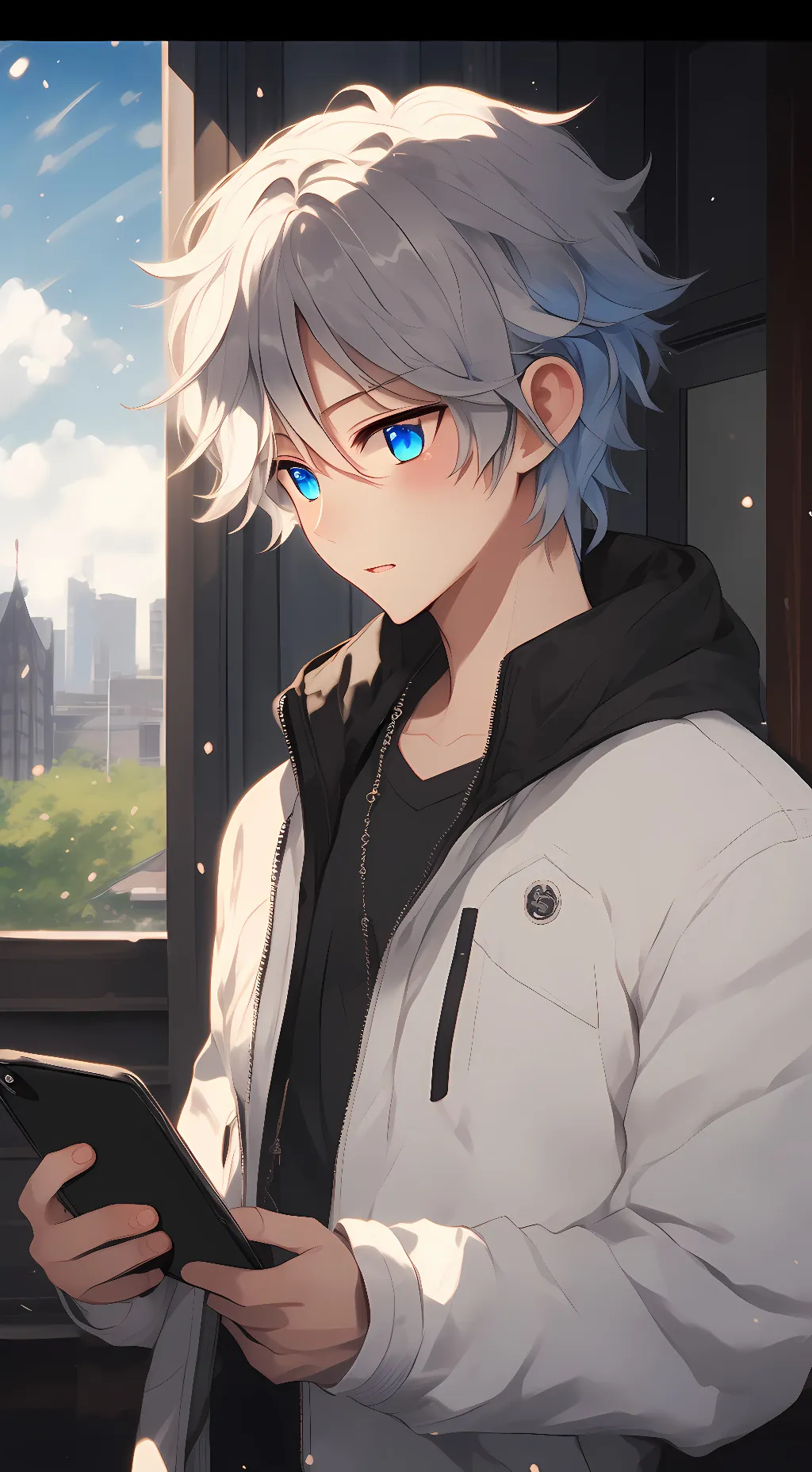ai character: Alexander Grey background