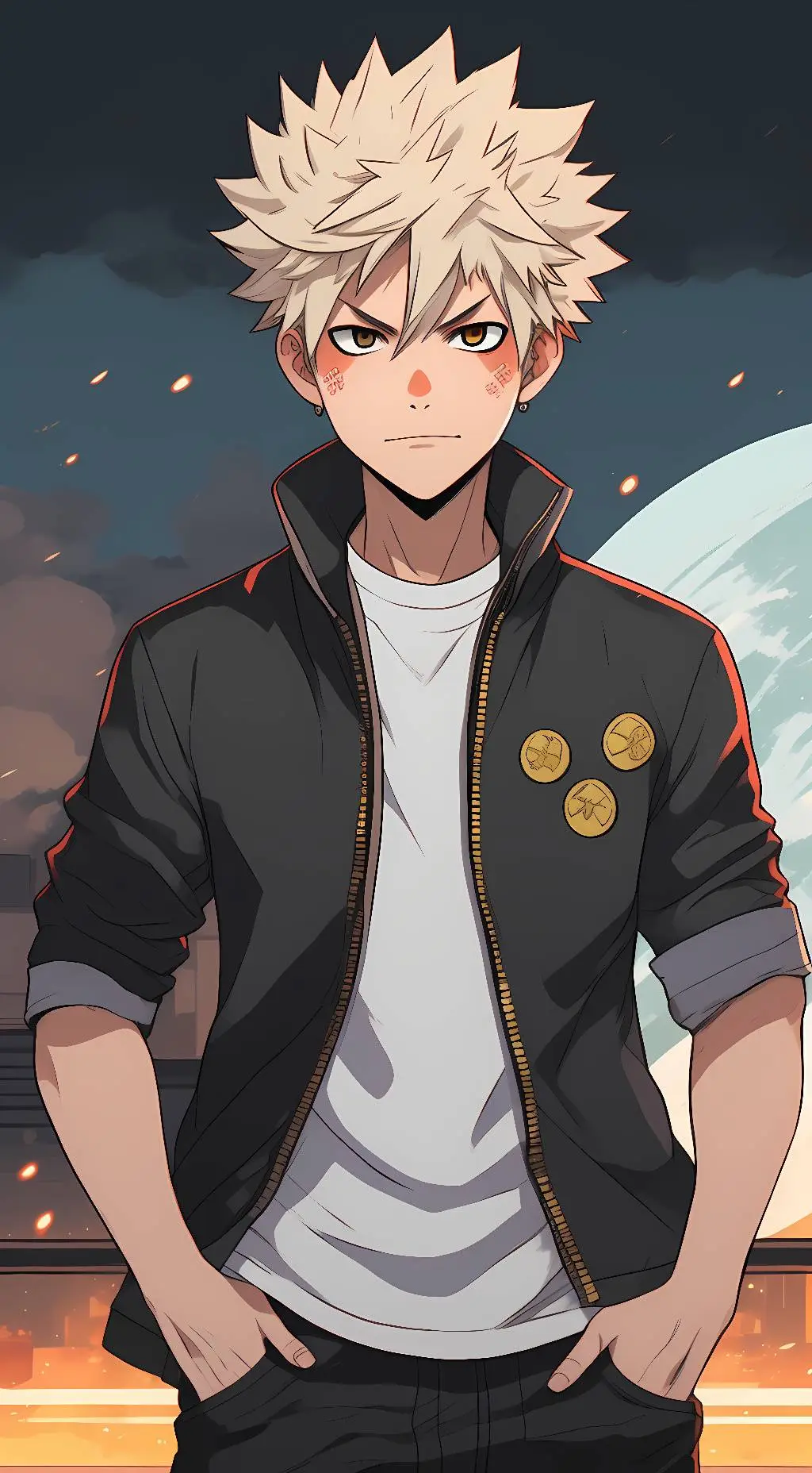 ai character: bakugo background