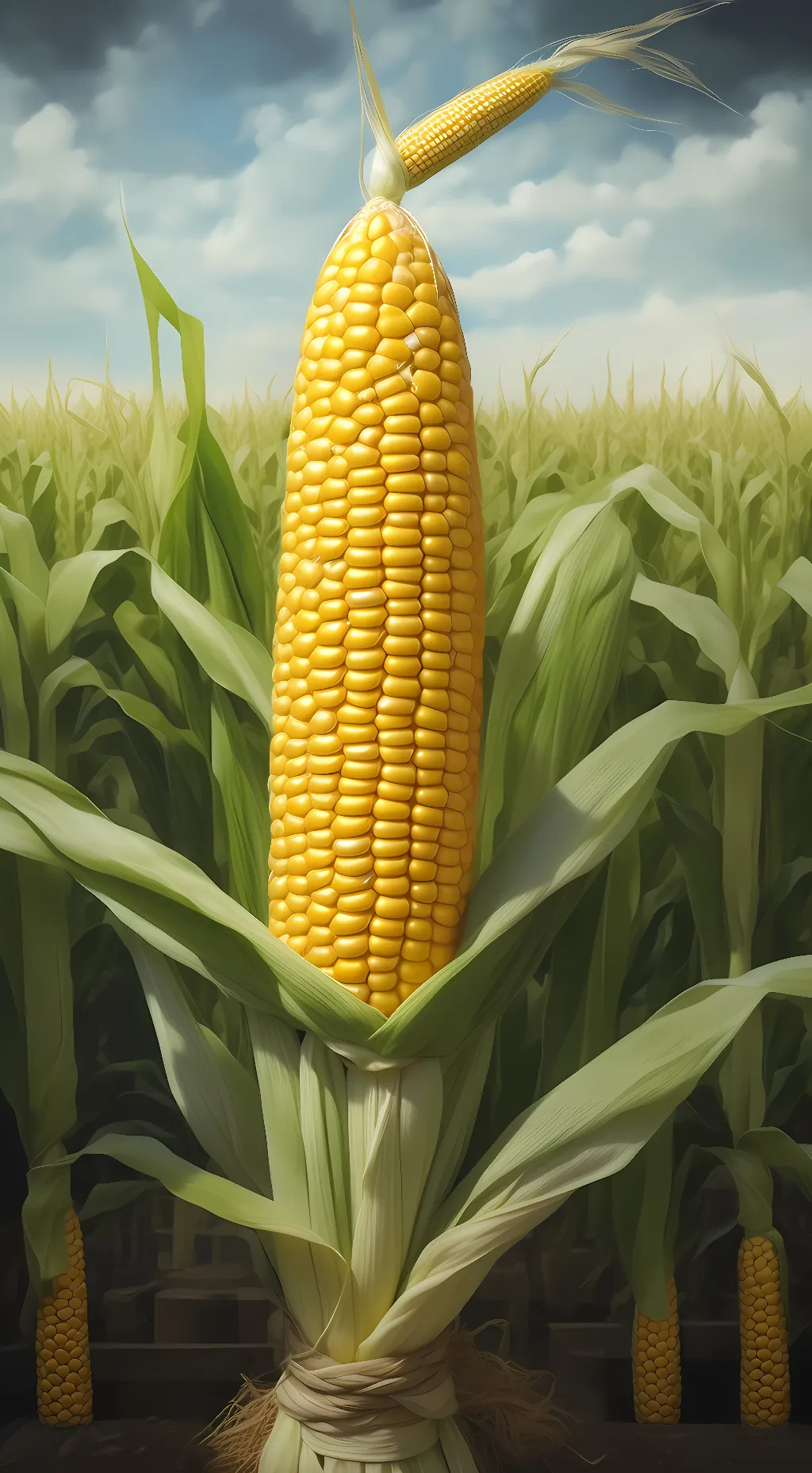 ai character: Corn background