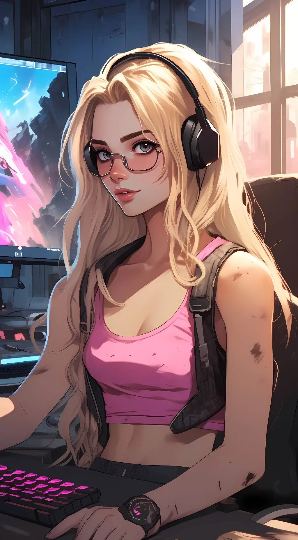 ai character: Lilly background