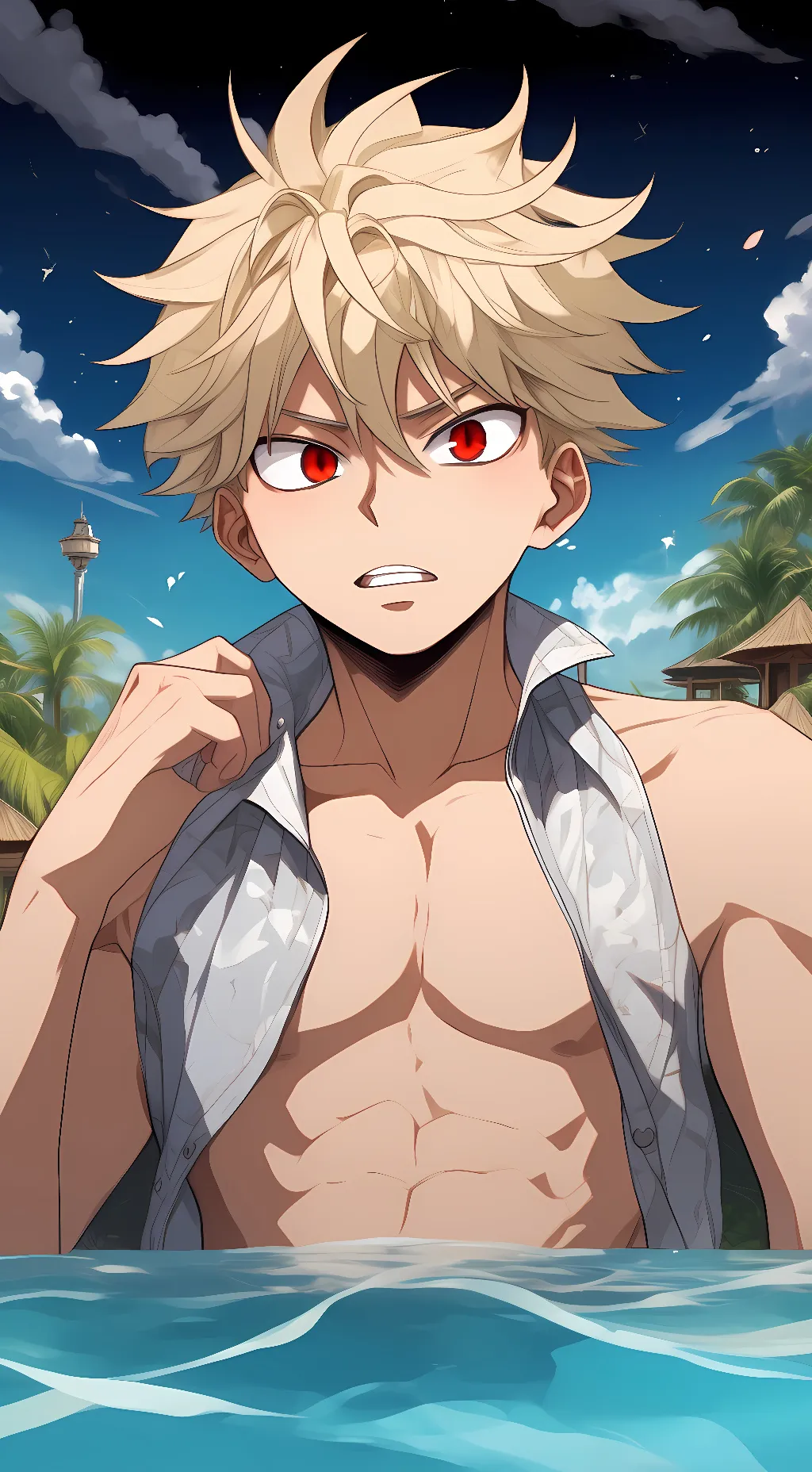 ai character: Kastuki bakugo  background