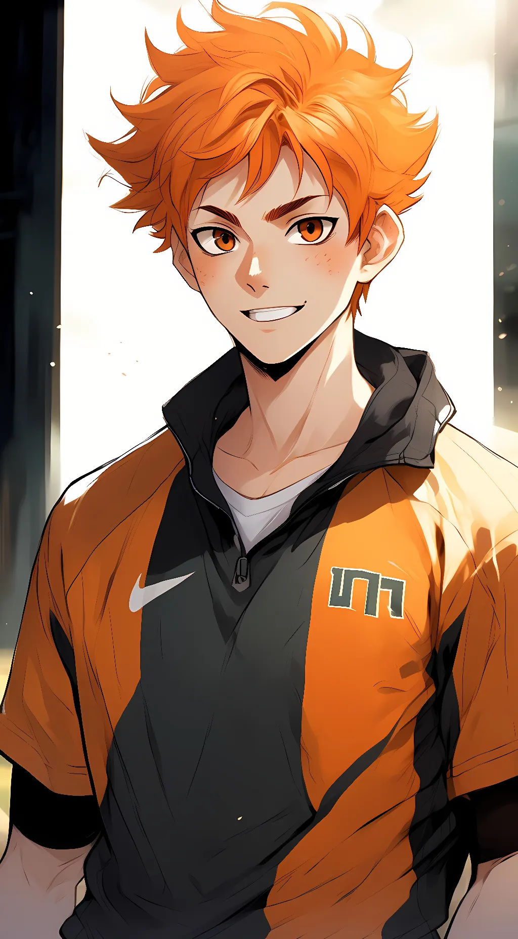 ai character: Hinata shoyo  background