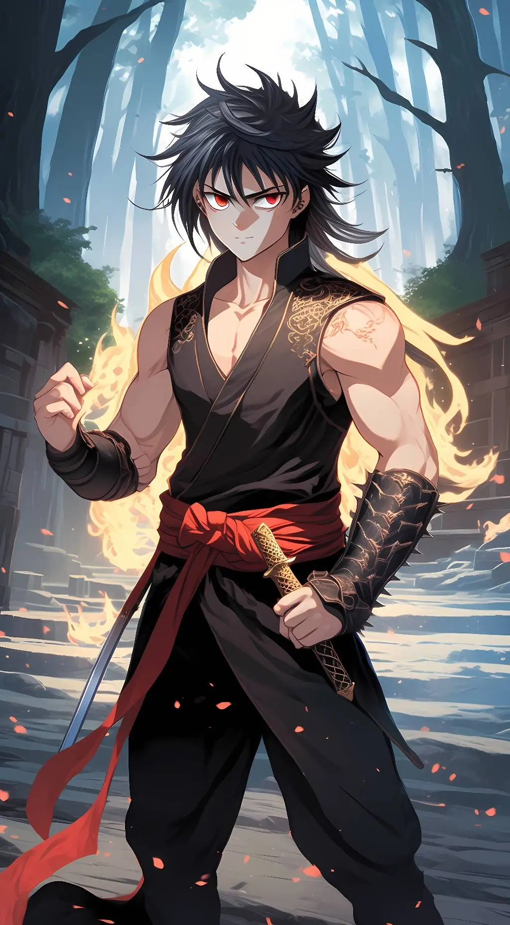 ai character: Hiei background