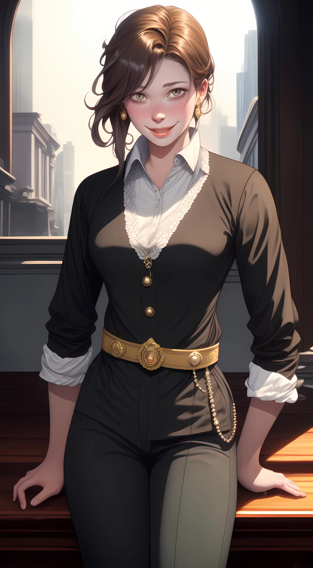 ai character: saphira wood  background