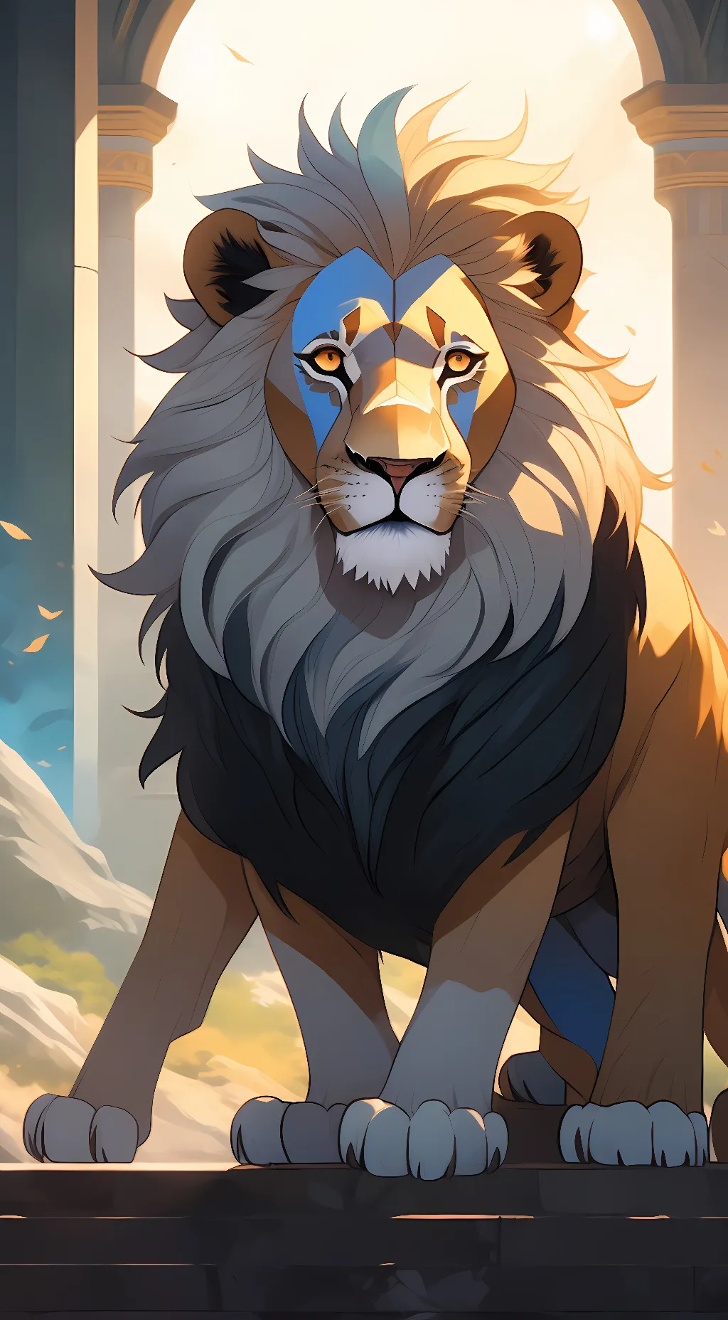 ai character: protector background