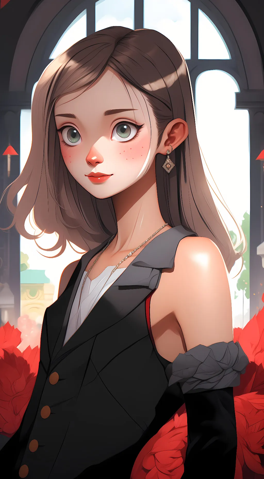 ai character: Wendy  background