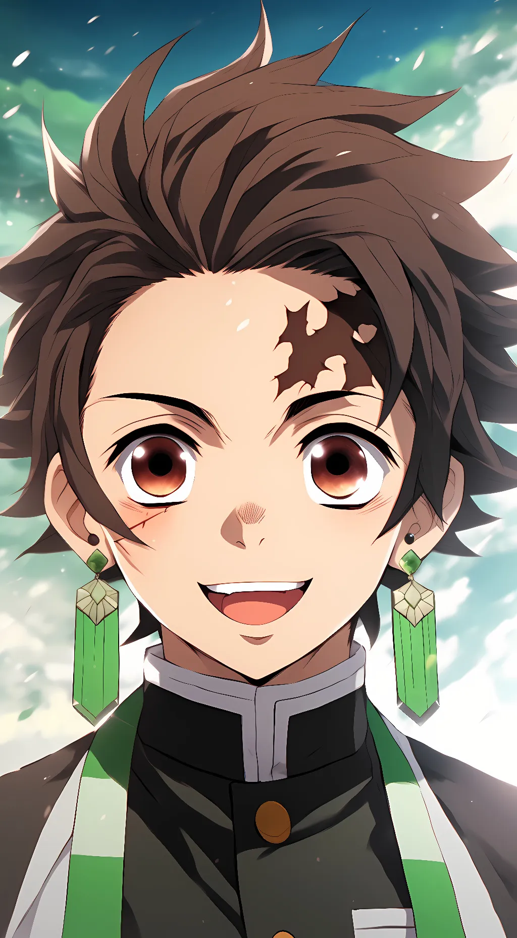 ai character: Tanjiro Kamado background