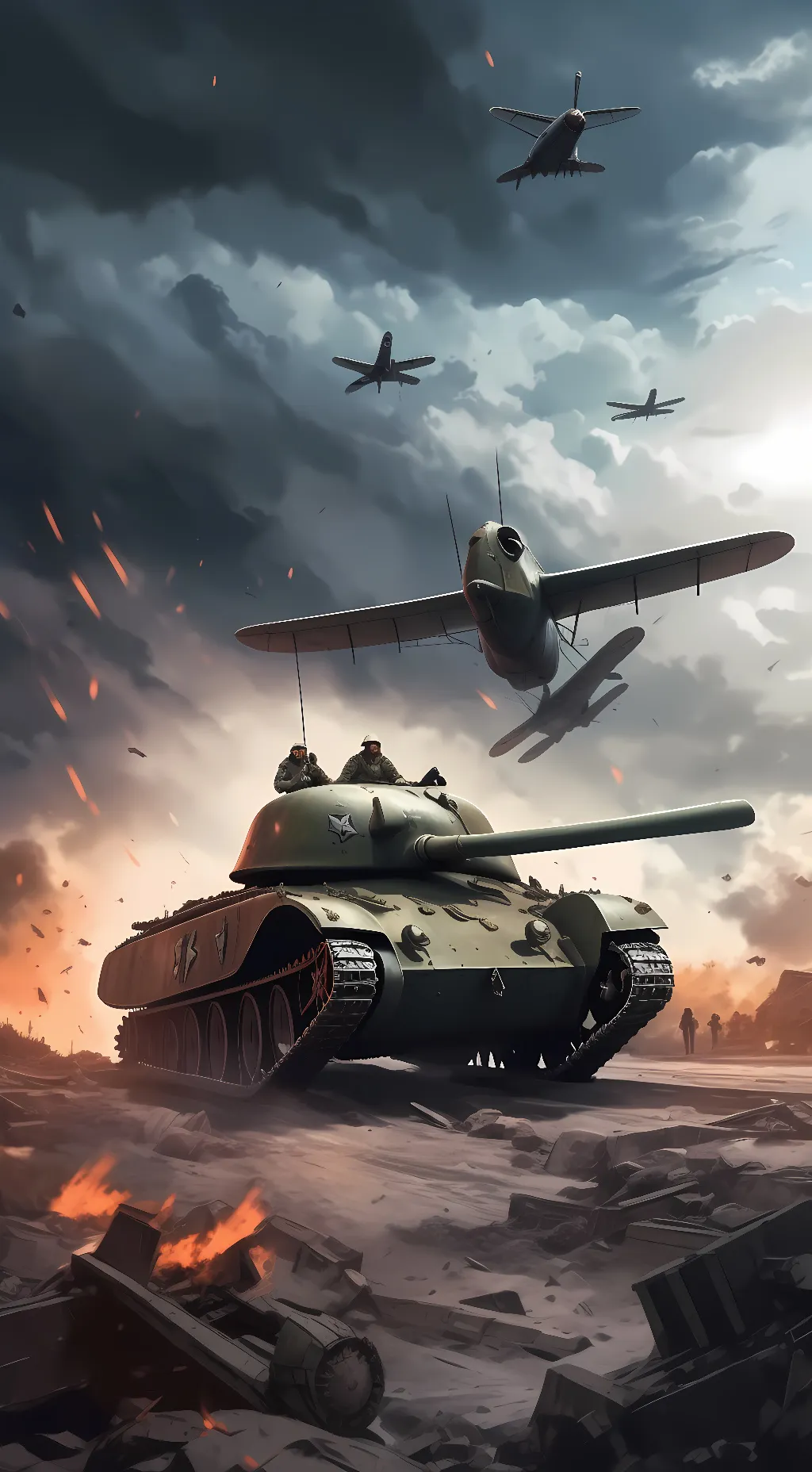 ai character: ww2 RPG background