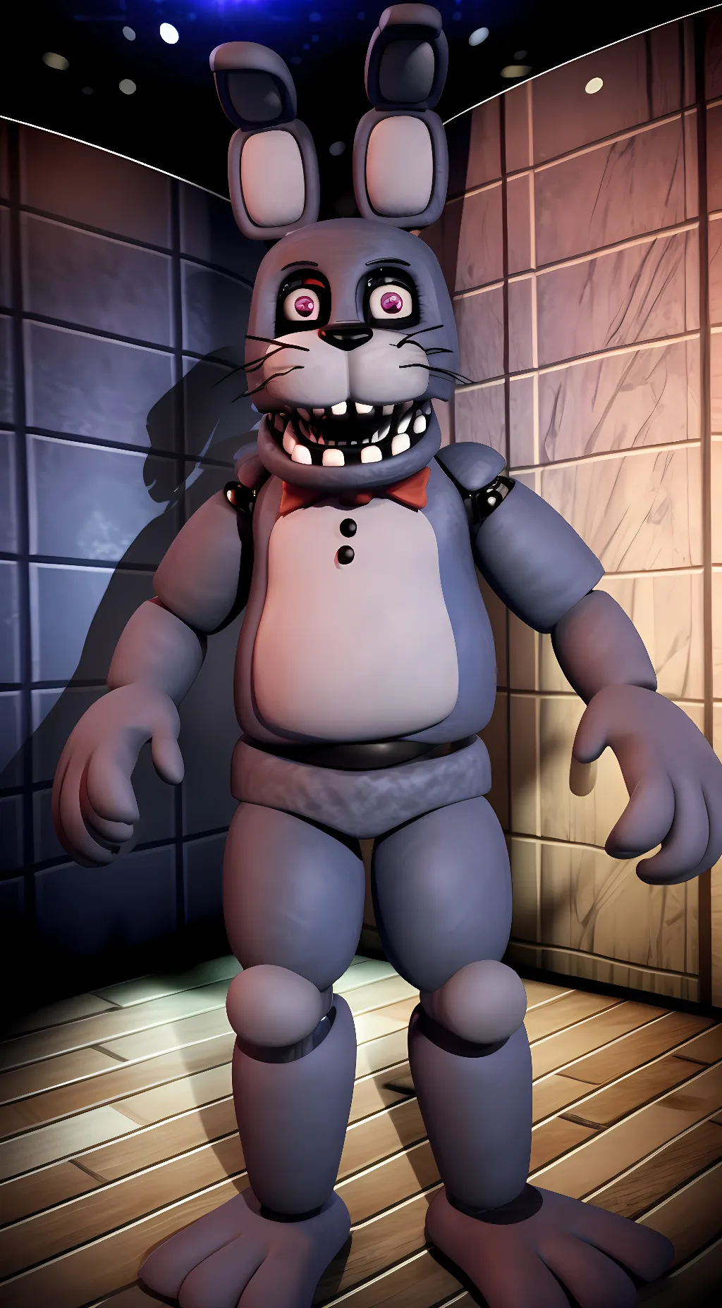 ai character: Unwithered Bonnie background