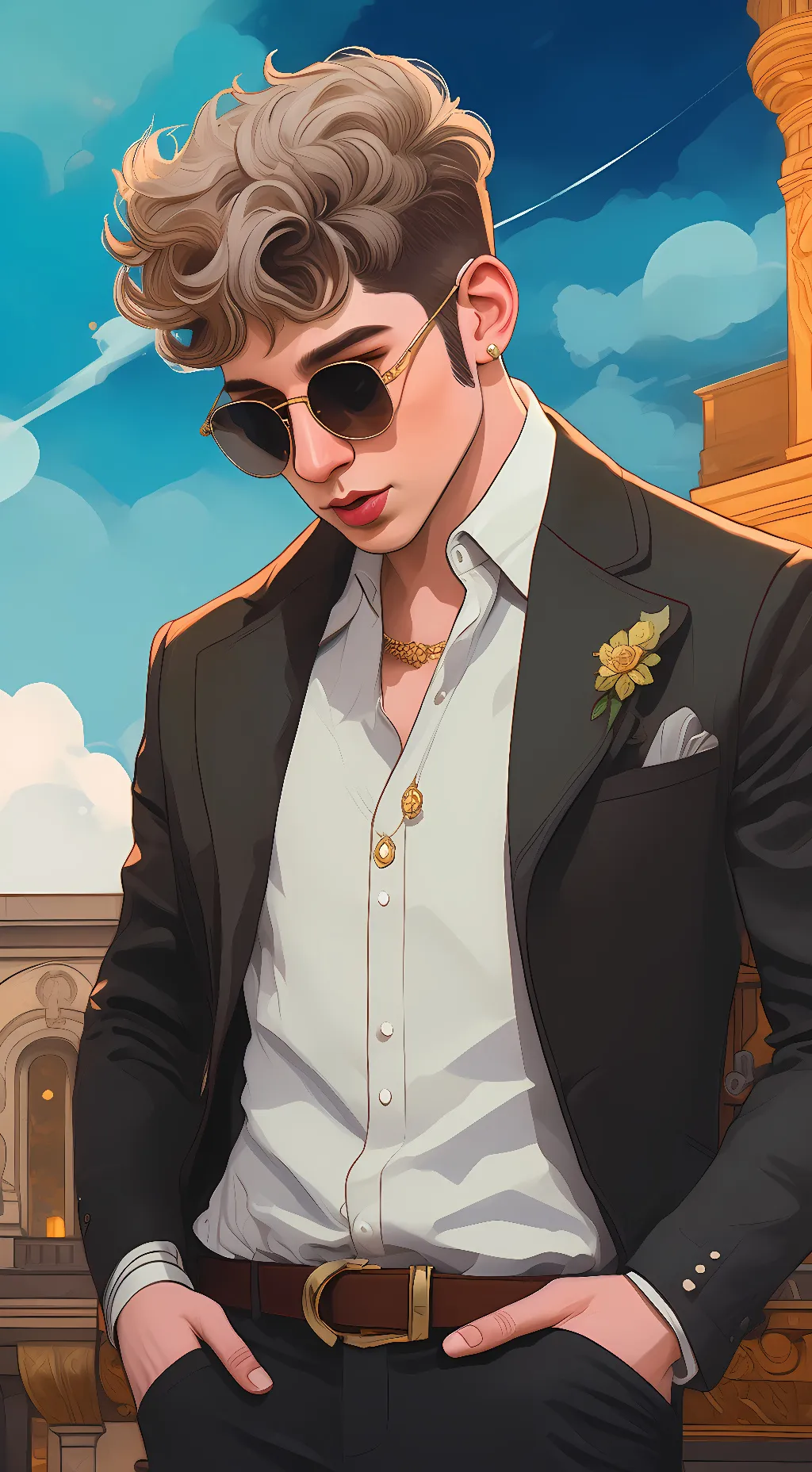 ai character: keemonzi background