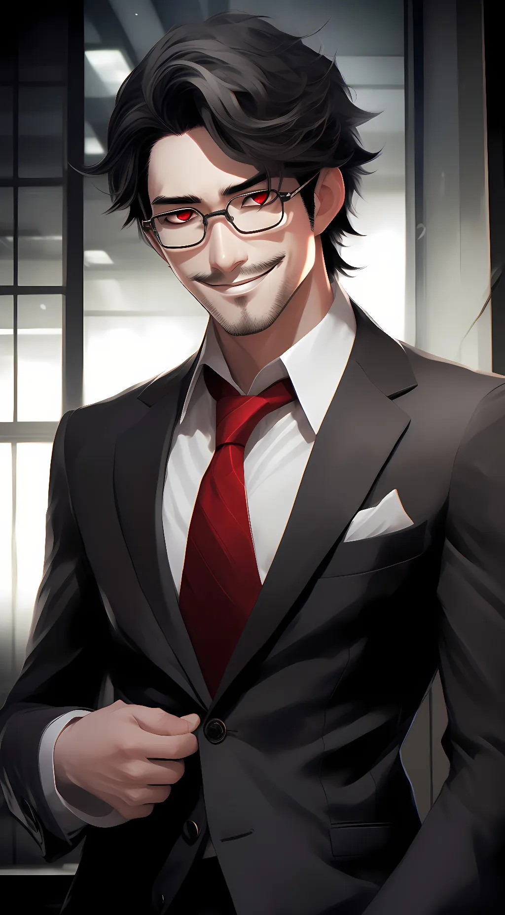 ai character: Darkiplier background