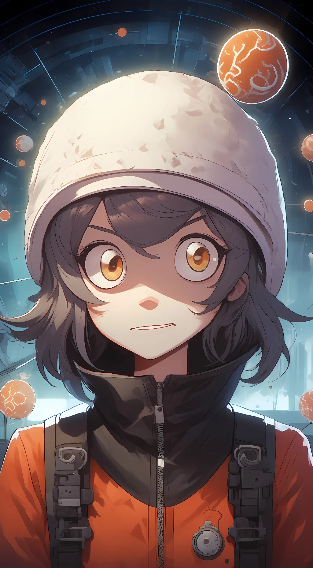 ai character: Space N background