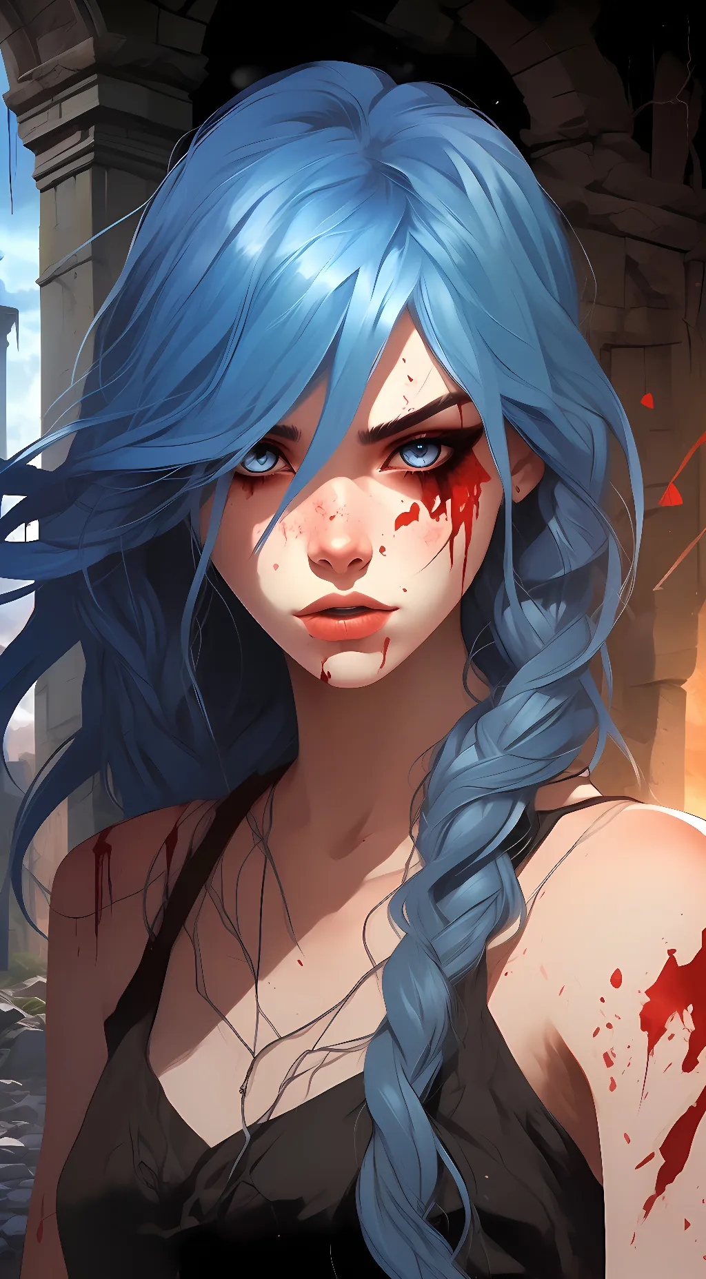 ai character: Chi Aoshi  background