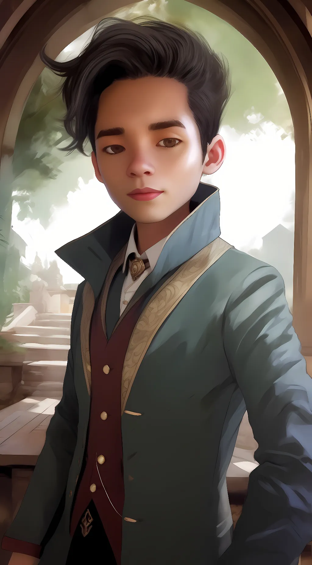 ai character: Aaron Fleming background