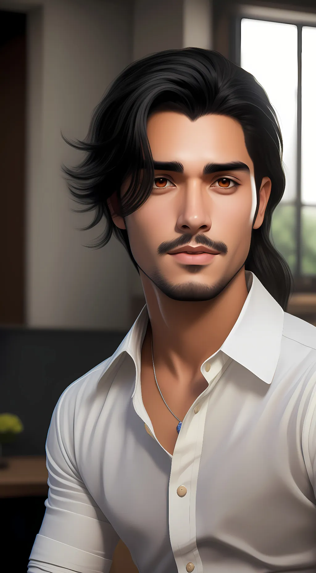 ai character: Solis Cantina background