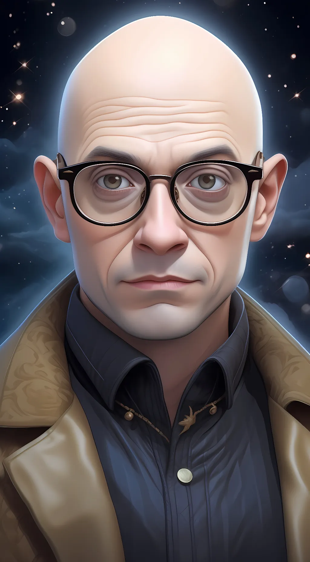 ai character: Edward katska  background