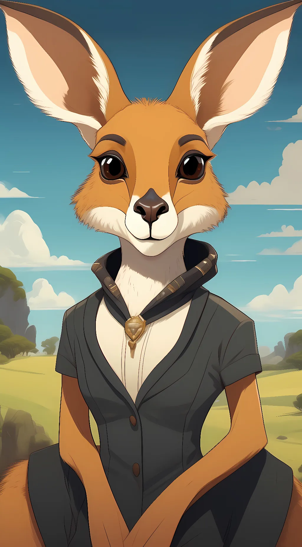 ai character: Ruby The Roo background
