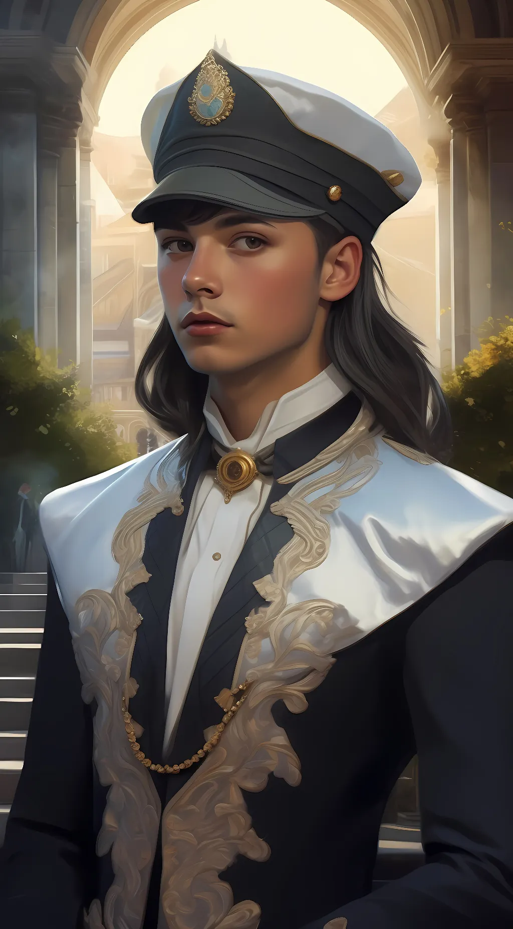 ai character: Robin from black  background