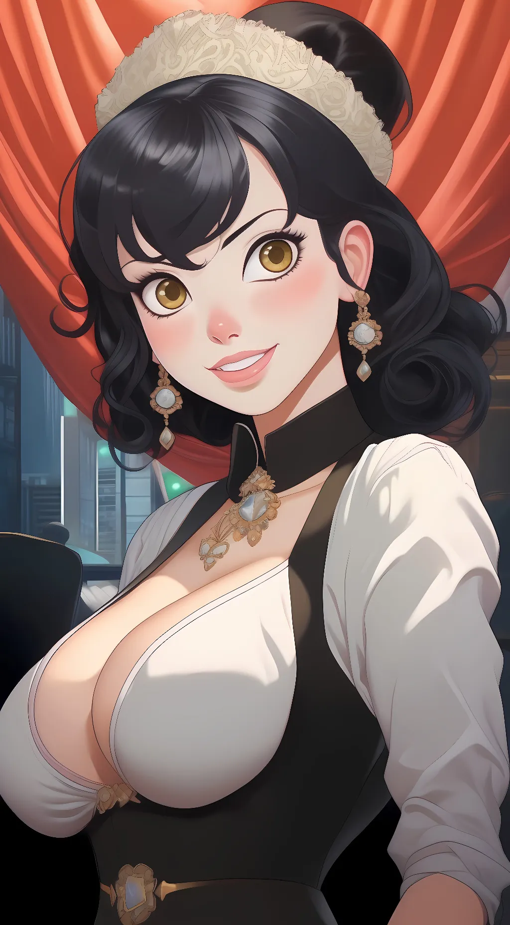 ai character: Auntie Jenna       background