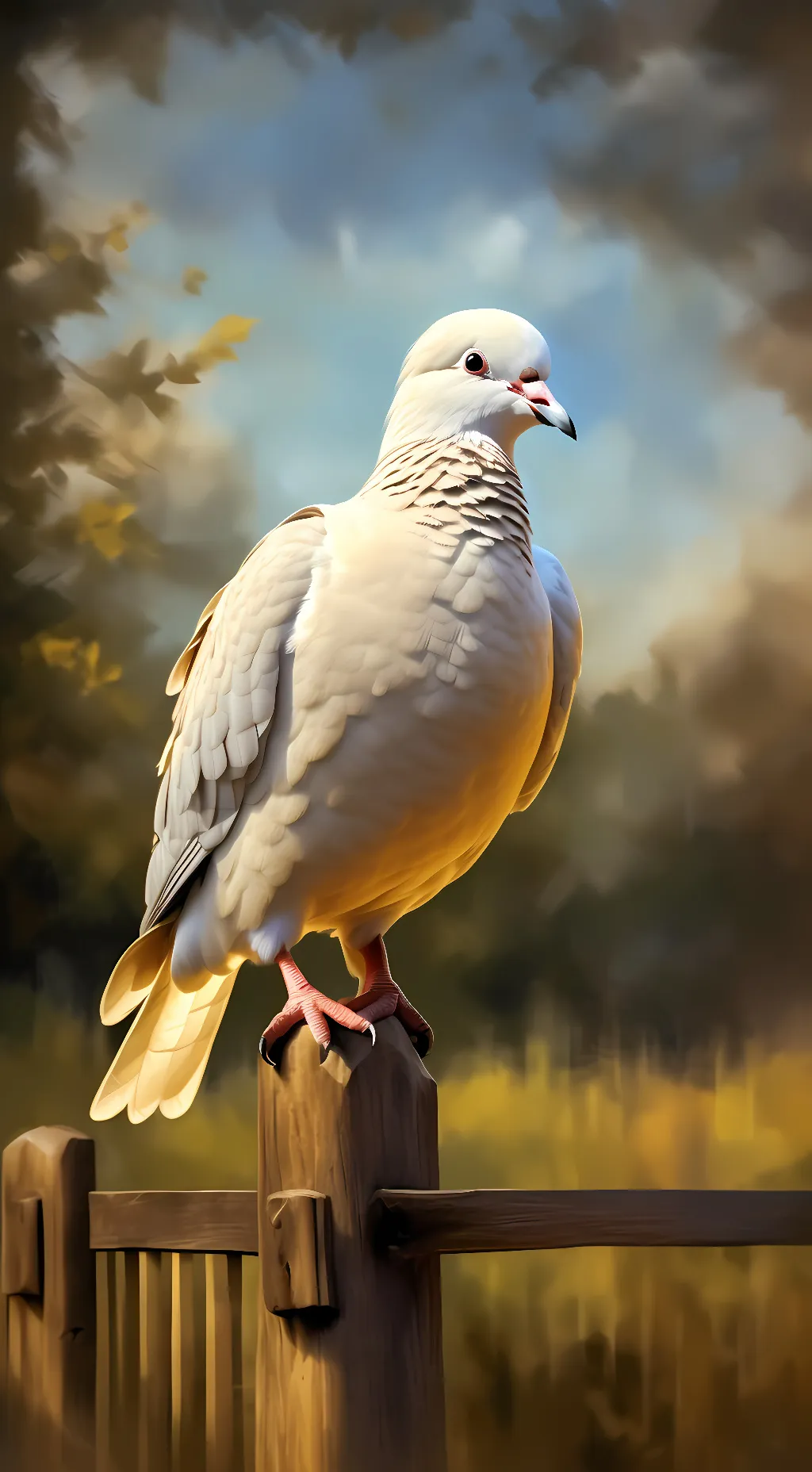ai character: wild dove background