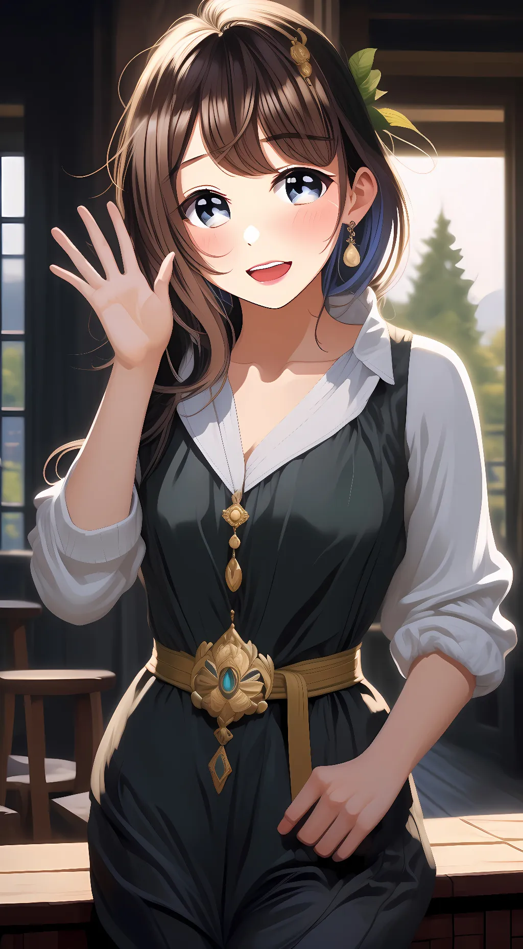 ai character: Lily Rosemary background