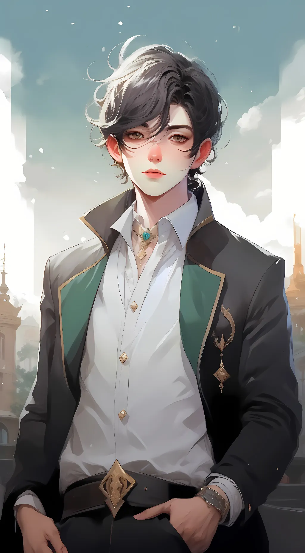 ai character: Titan speakerman  background