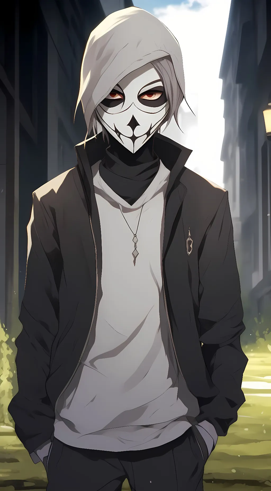 ai character: Quiet, boy background