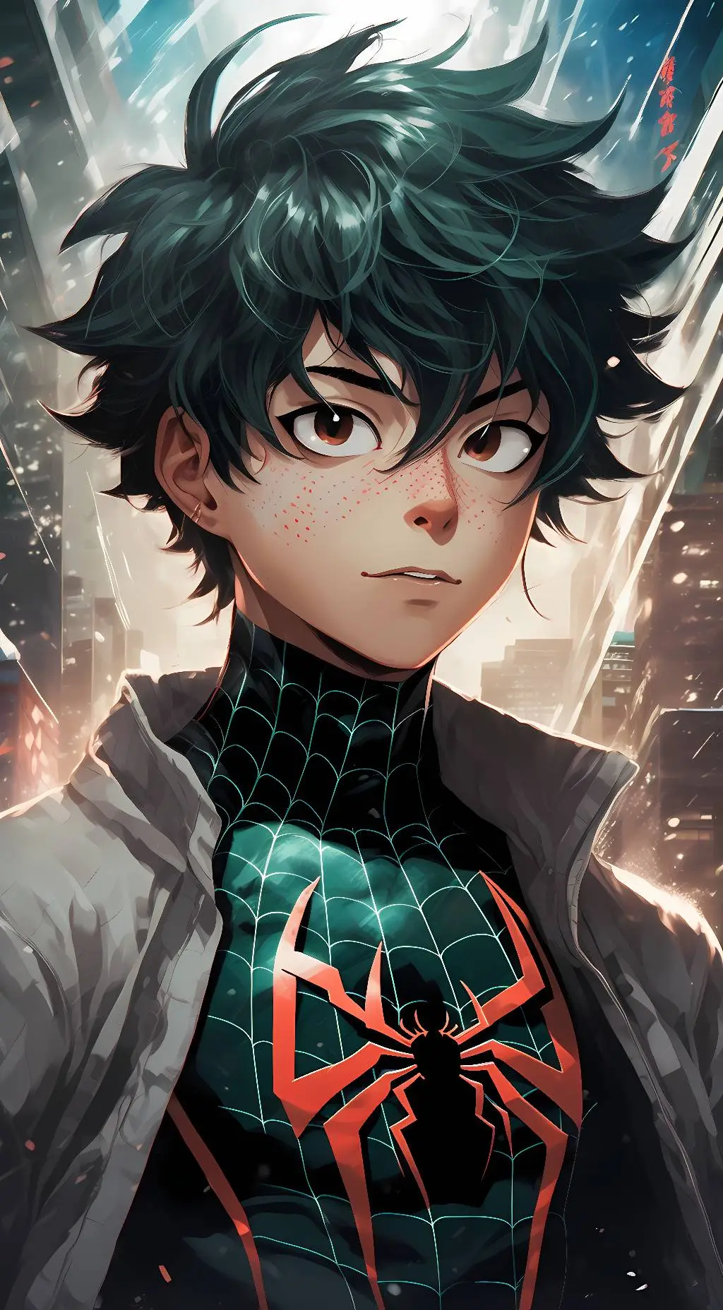 ai character: deku thorne background