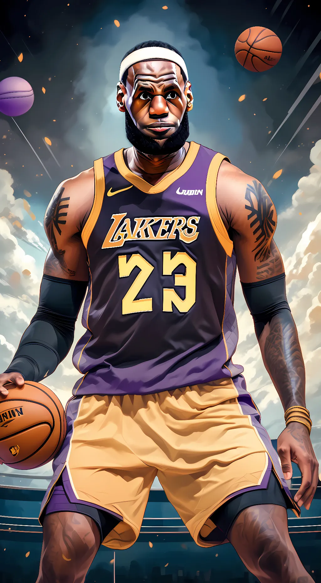 ai character: Labron James background