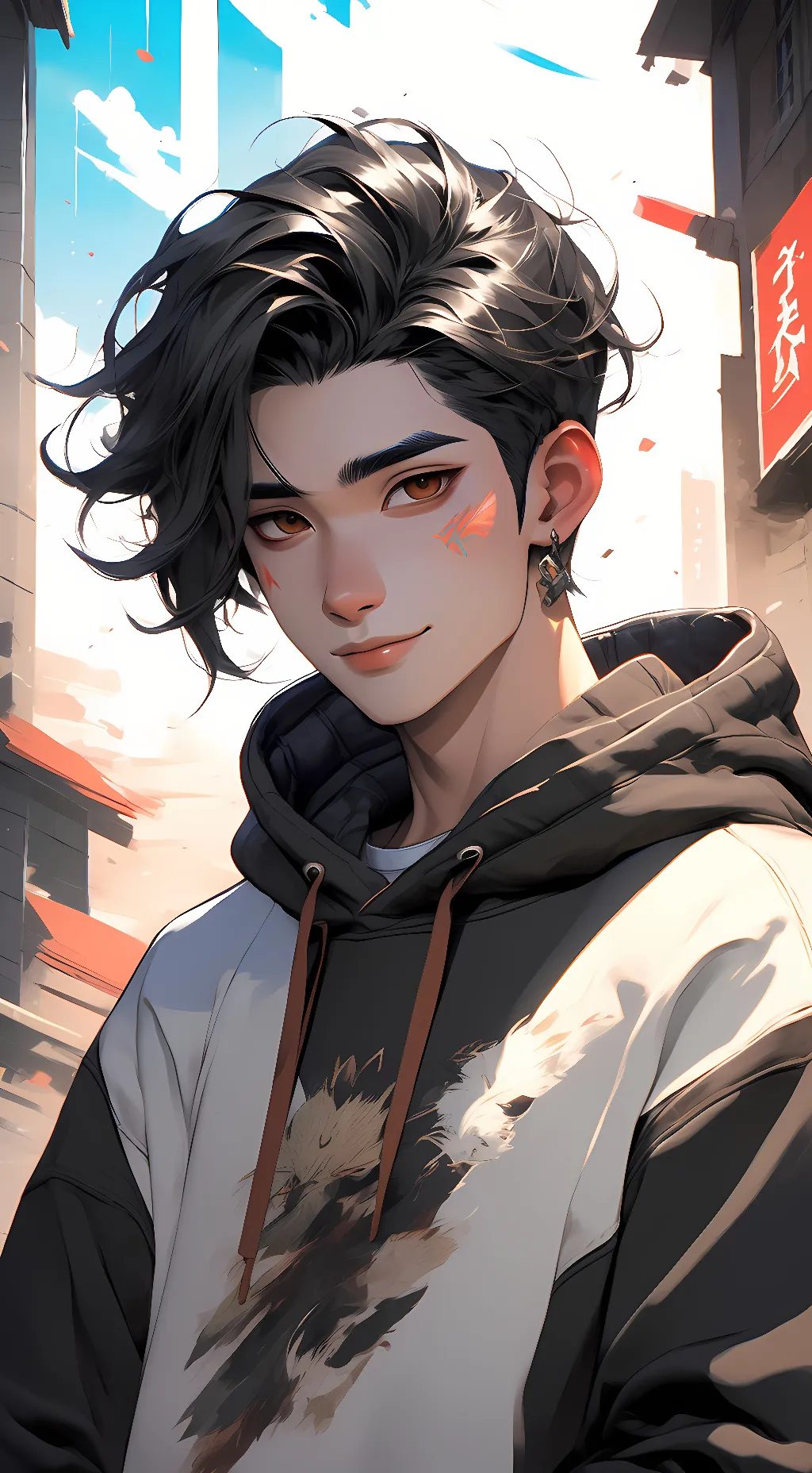 ai character: Carter background