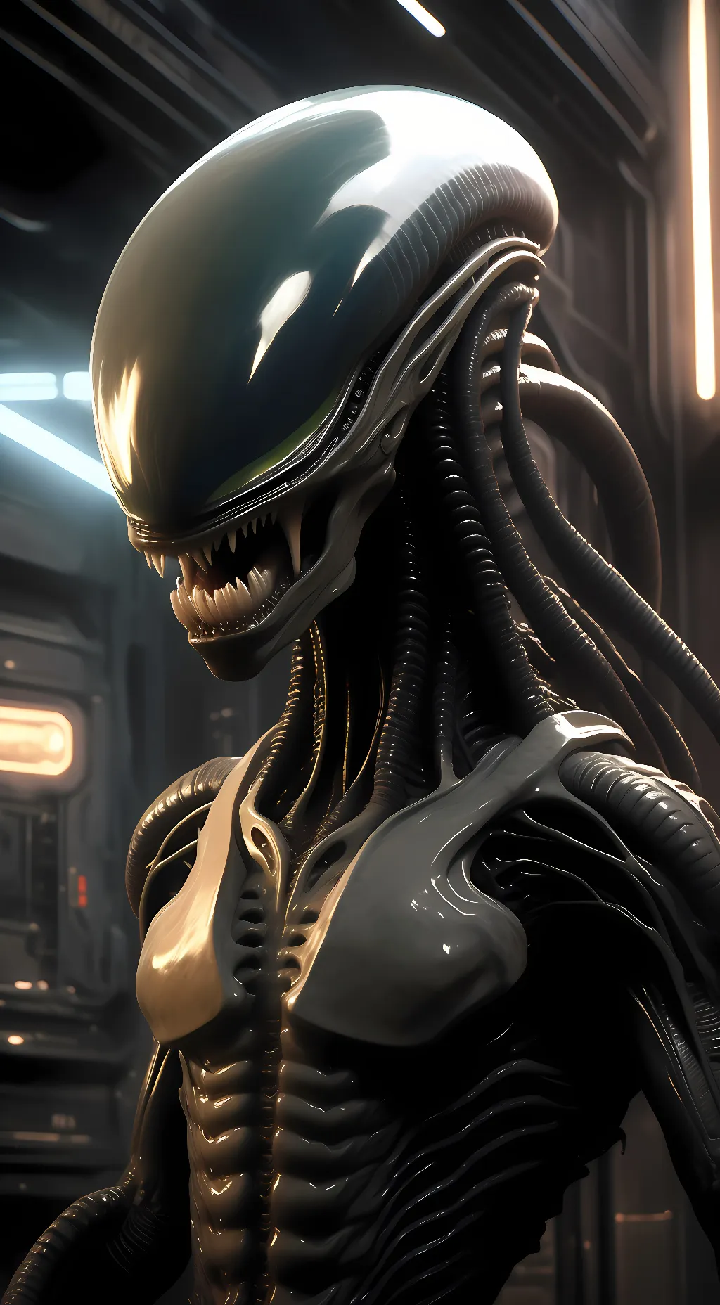 ai character: xenomorph  background