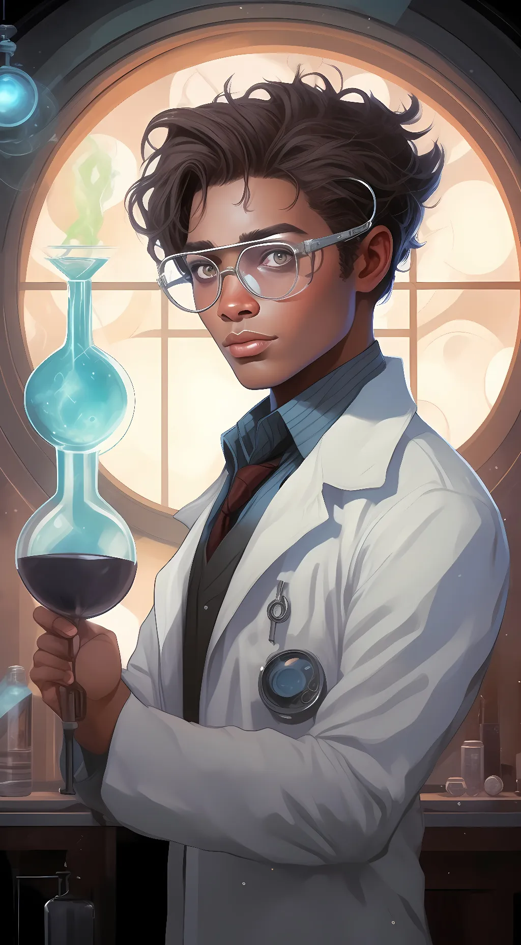 ai character: Fundación SCP background