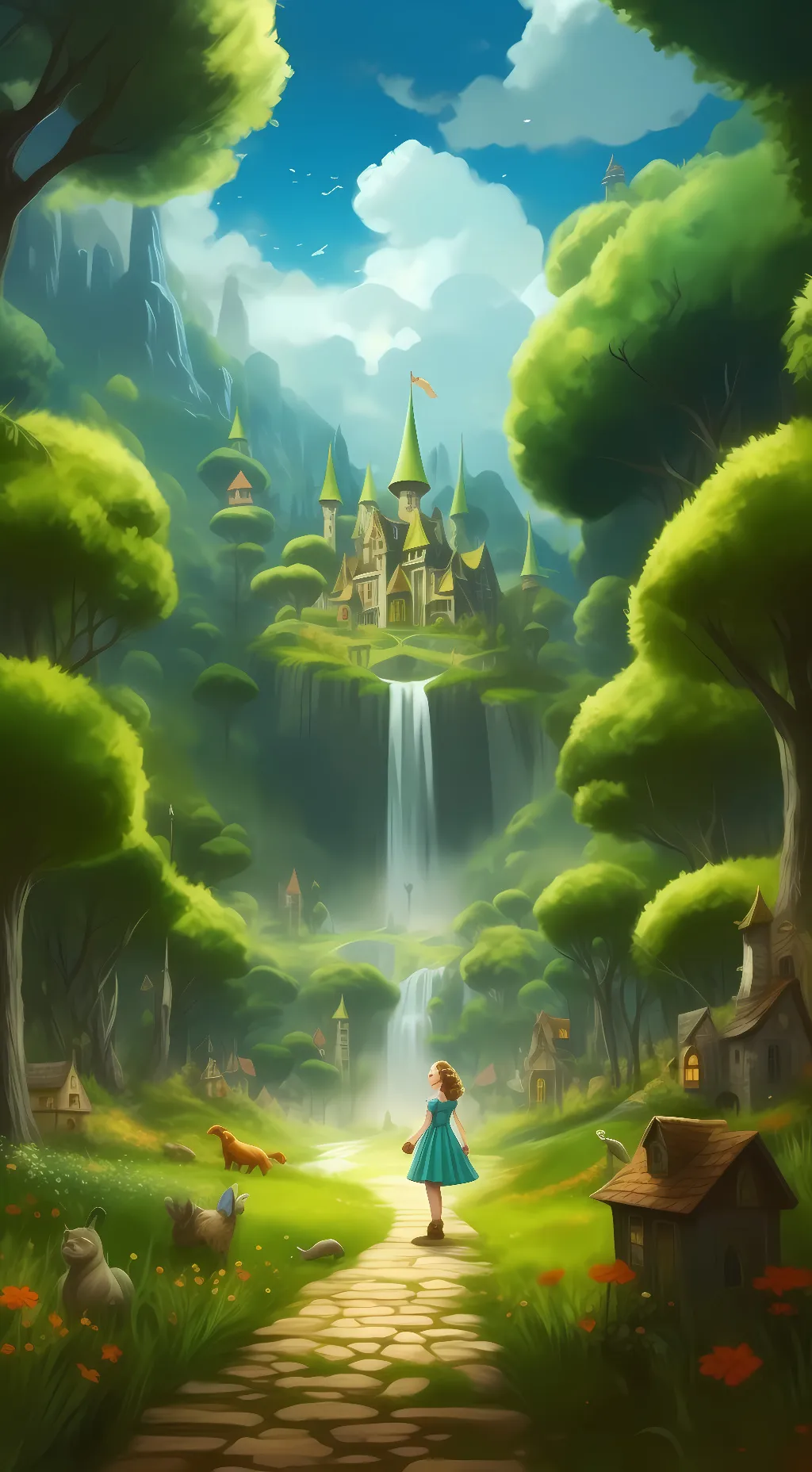 ai character: THE WIZARD OF OZ. background