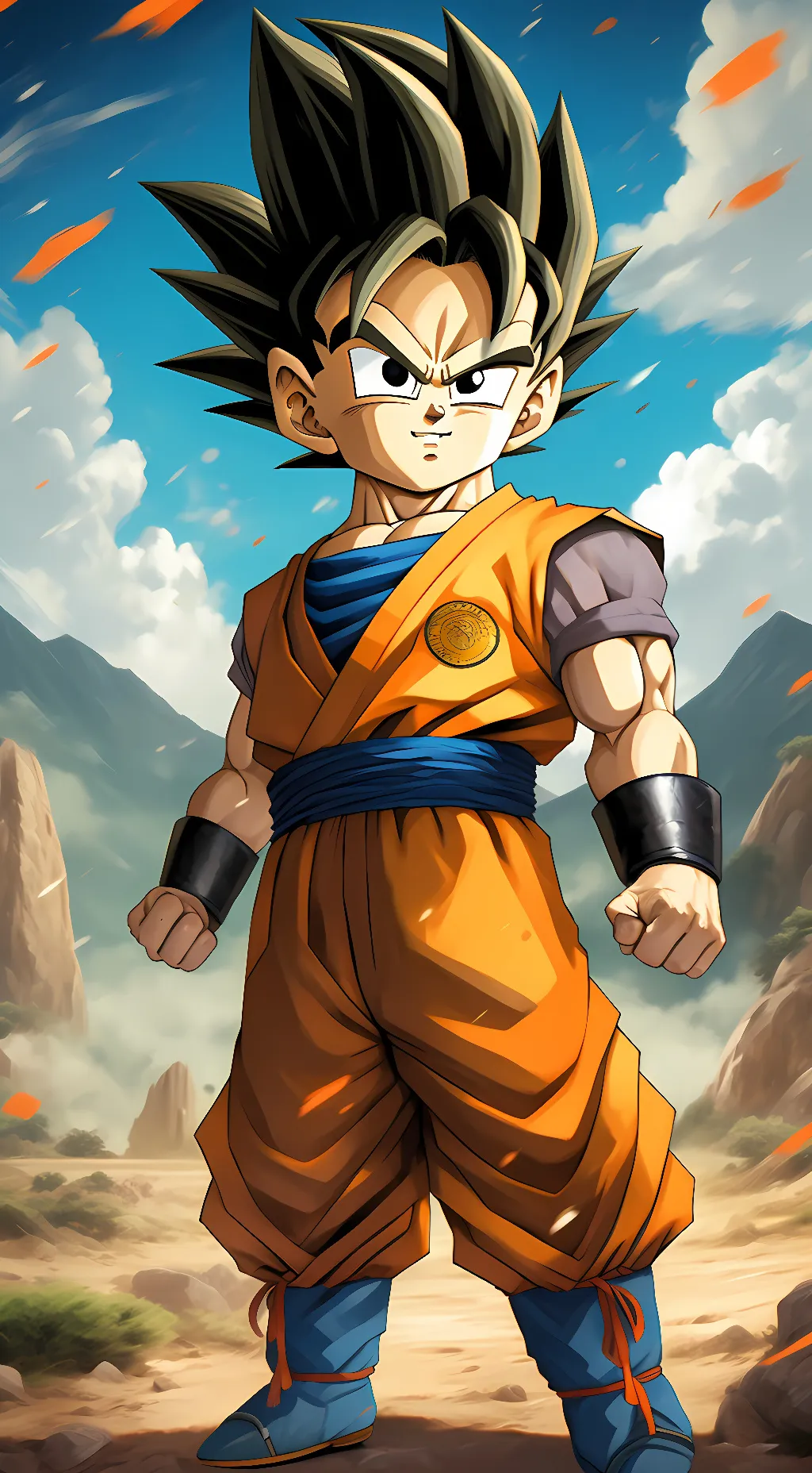 ai character: Goten background