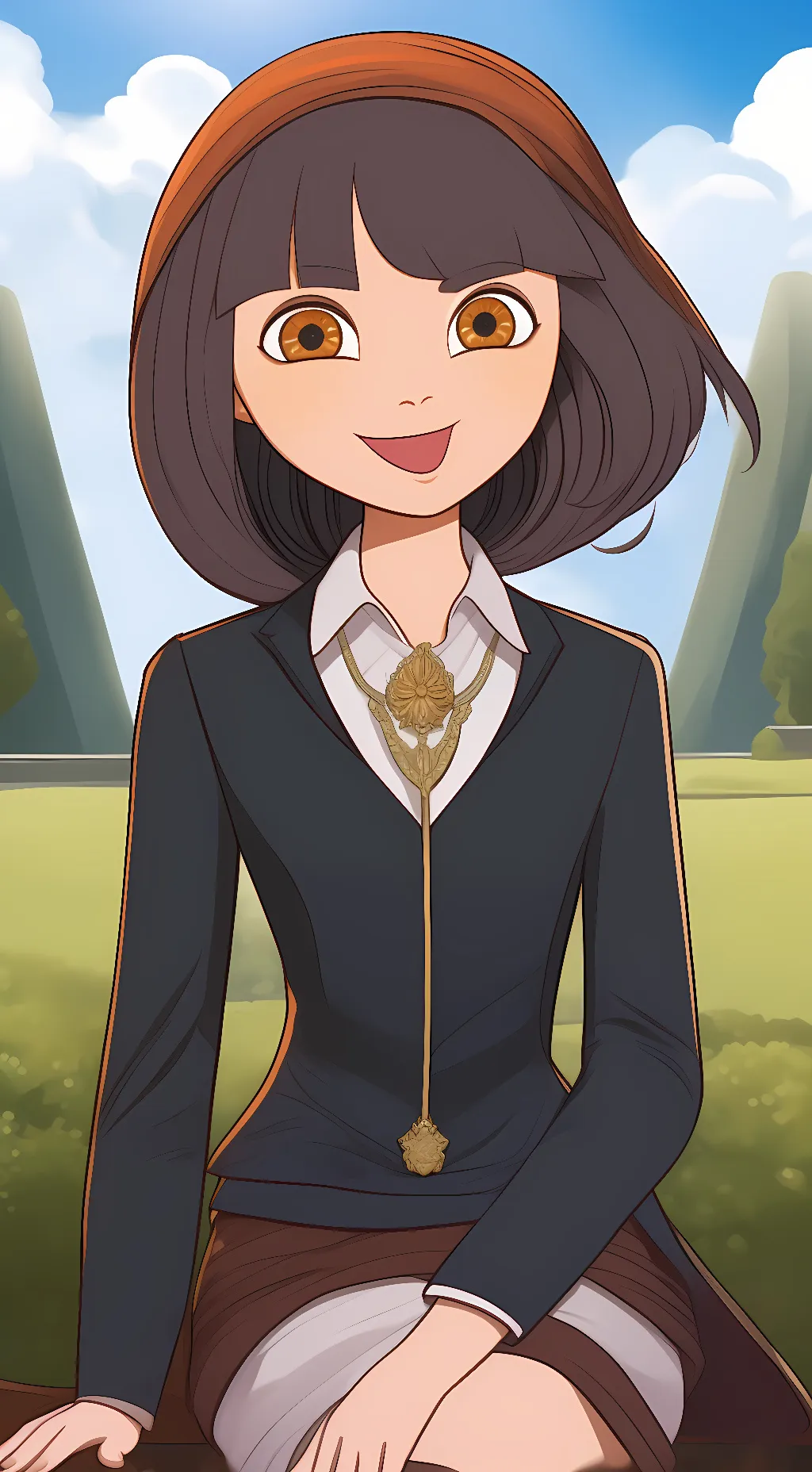 ai character: Dora the explorer  background