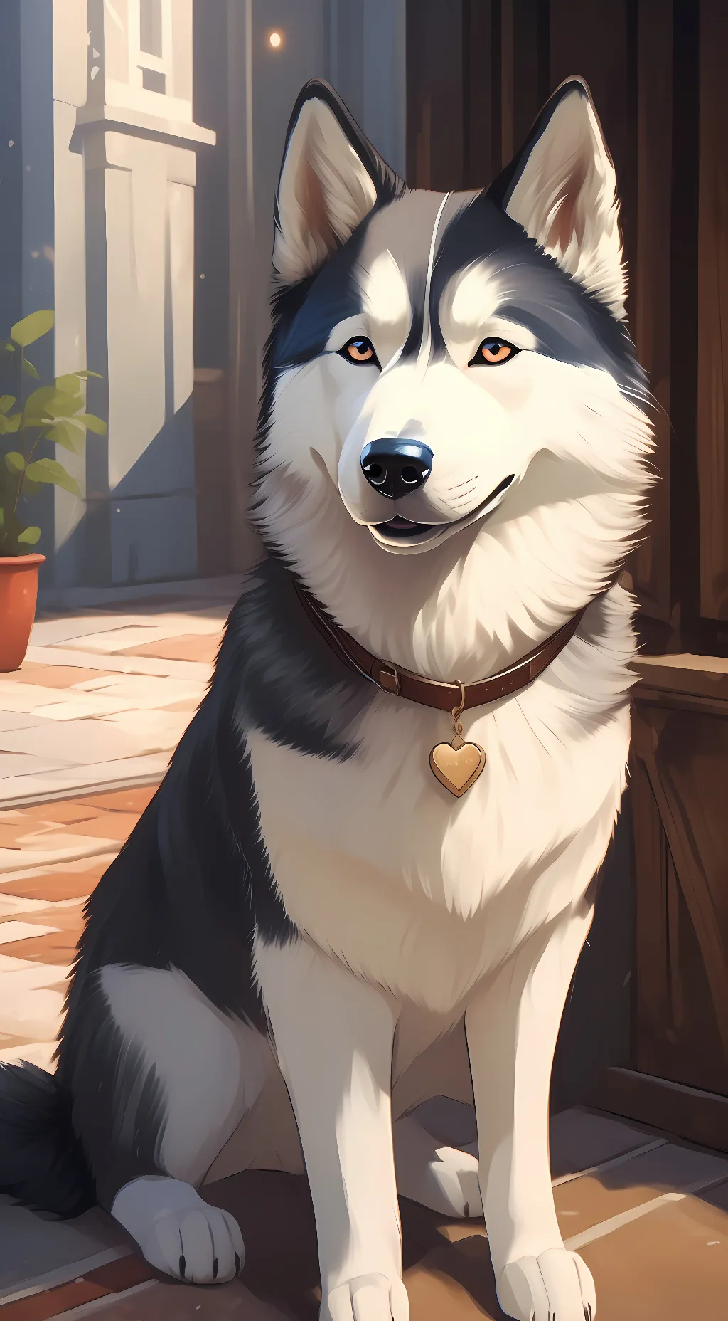 ai character: LUNA background