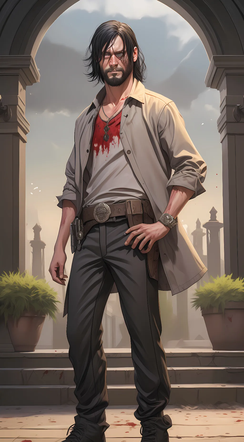 ai character: Daryl Dixon background