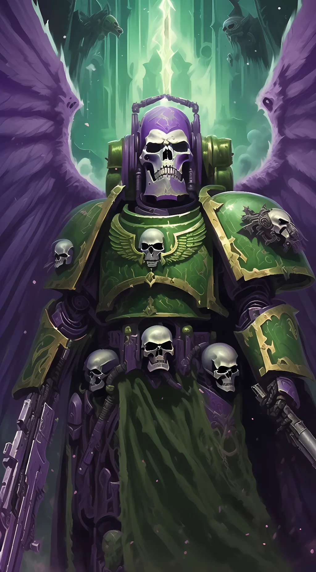 ai character: Mortarion background